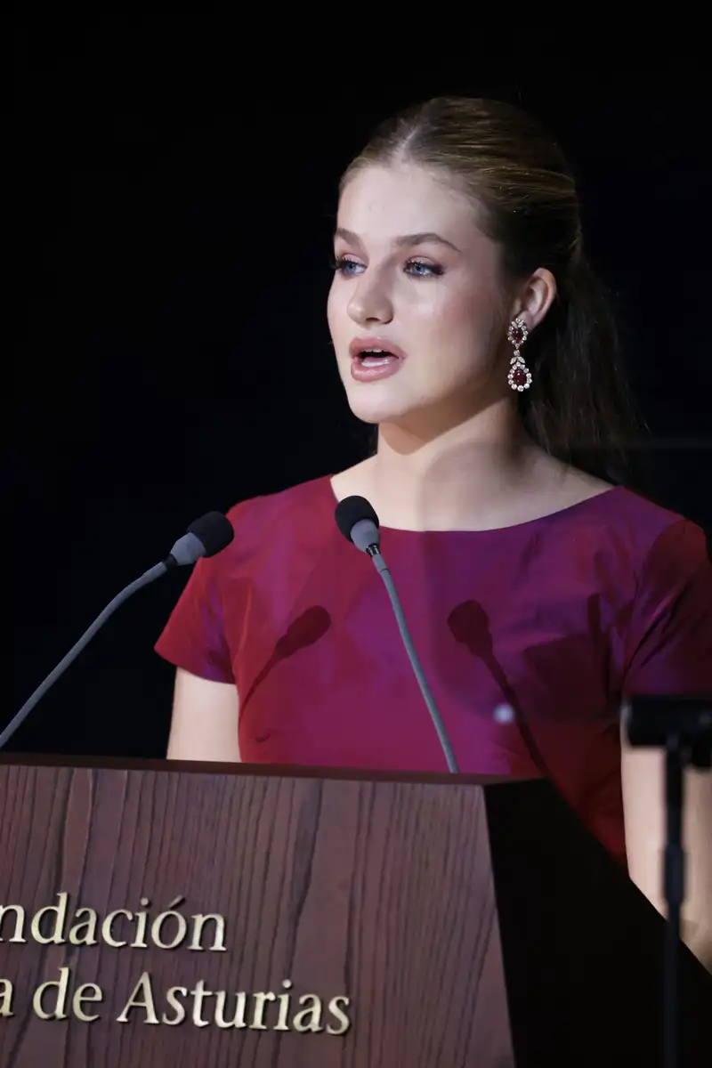 La Princesa Leonor durante su discurso