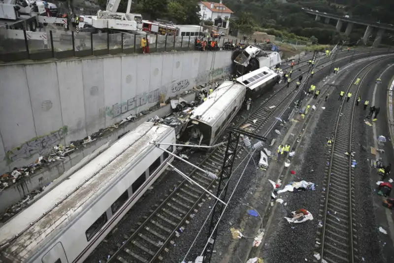 Accidente ferroviario foto de archivo