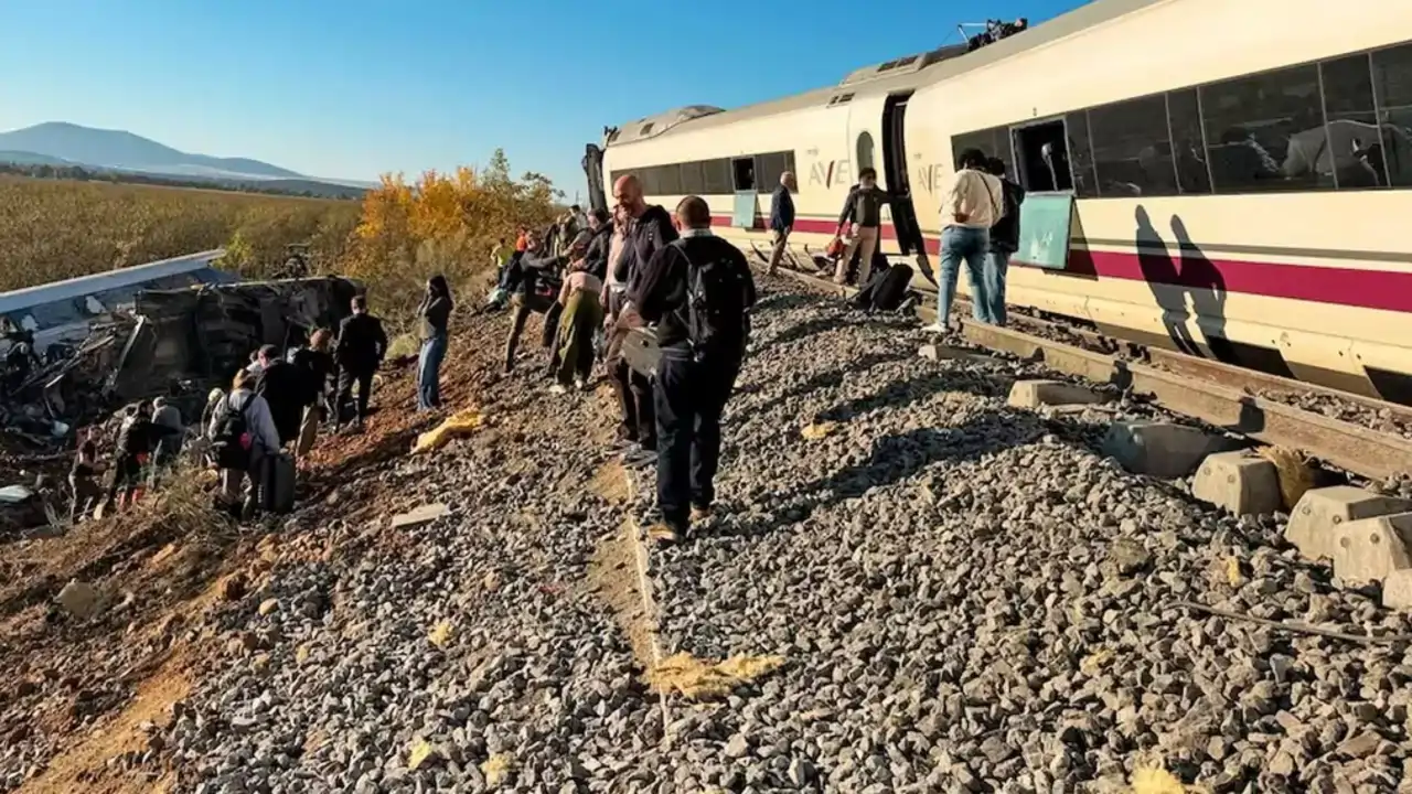 Imagen del accidente de trenes en Urda, Toledo